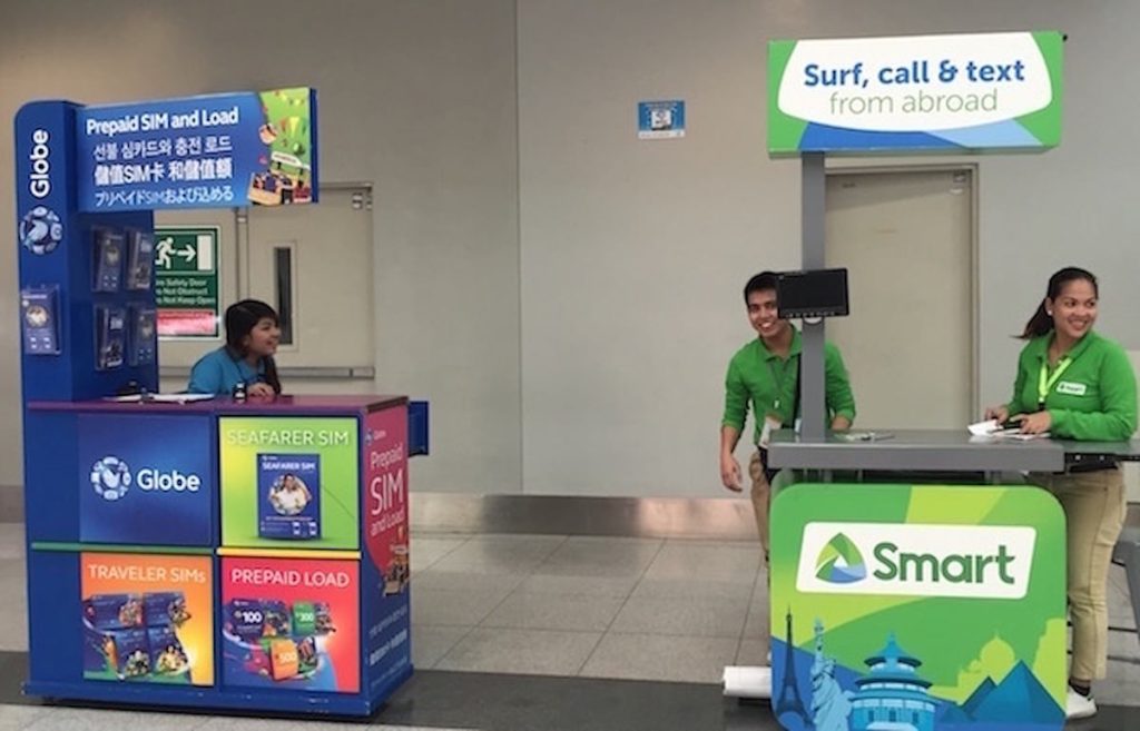SIM card kiosk at Ninoy Aquino Airport